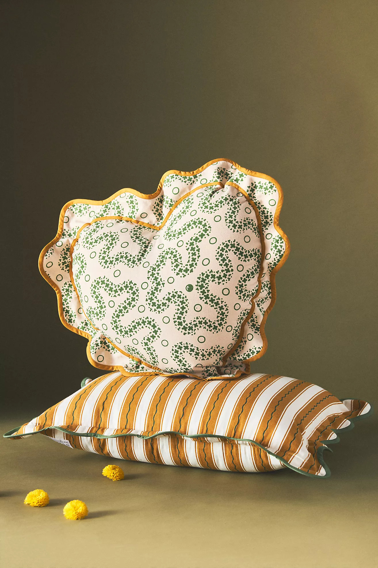 Matilda Goad & Co. Scalloped Cushion | Anthropologie (UK)