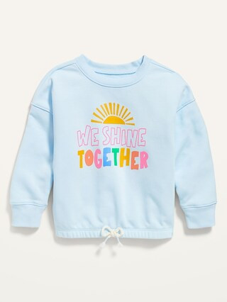 French Terry Dolman-Sleeve Sweatshirt for Toddler Girls | Old Navy (US)
