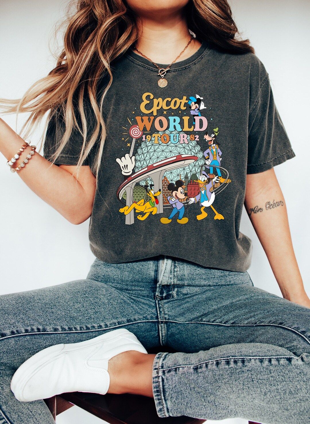 Disney Epcot World Tour Shirt, Retro Disney Epcot Shirt, Mickey And Friends, Epcot Center 1982 Sh... | Etsy (US)