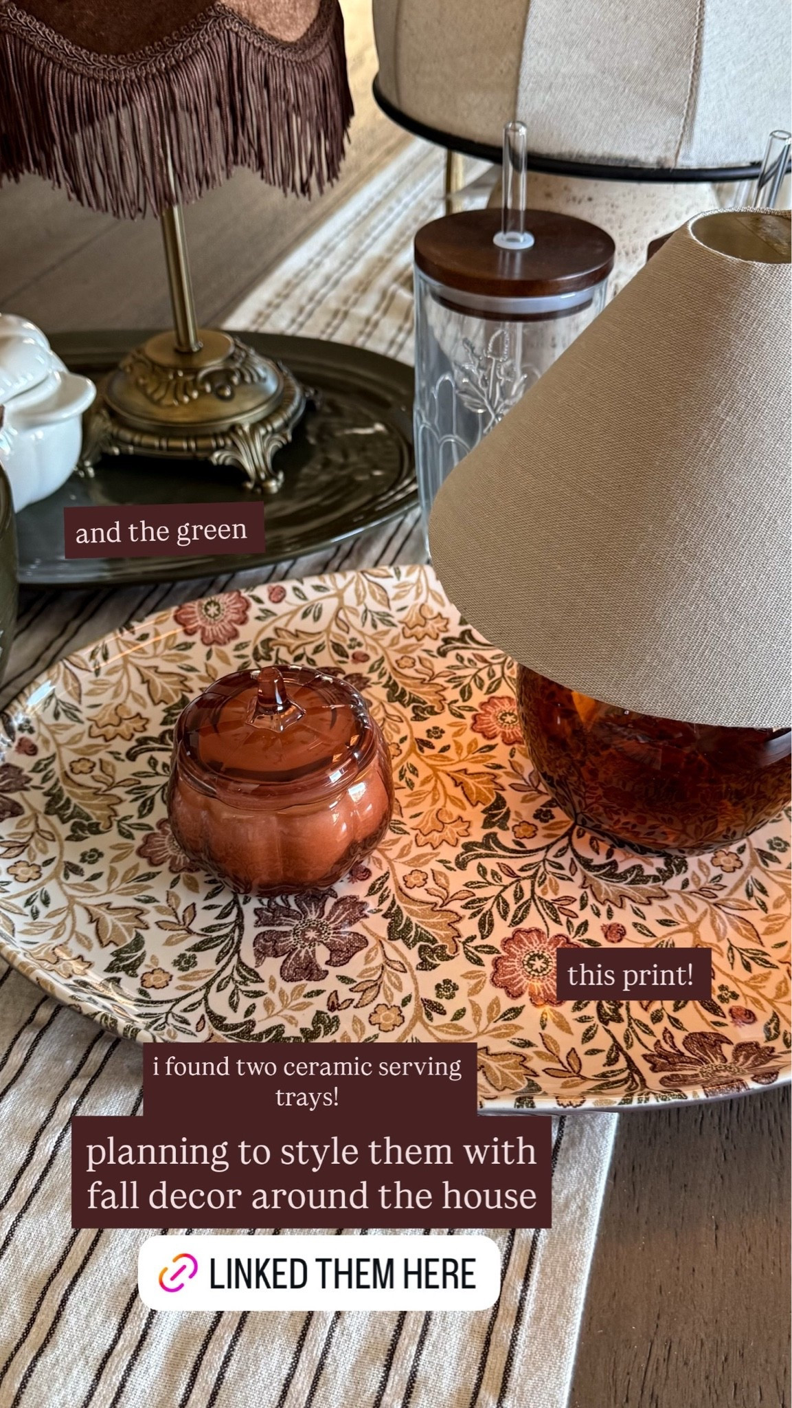 fall walmart home finds, portable rechargeable lamp, pumpkin candle, serving platter

#LTKHome #LTKSeasonal #LTKSaleAlert
