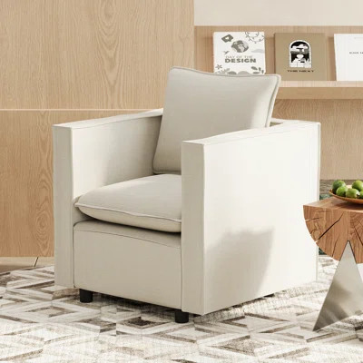 Modern Comfortable Accent Chair, Soft Upholstered Armchair For Bedroom, Living Room, Reading Nook & Corner | Wayfair North America