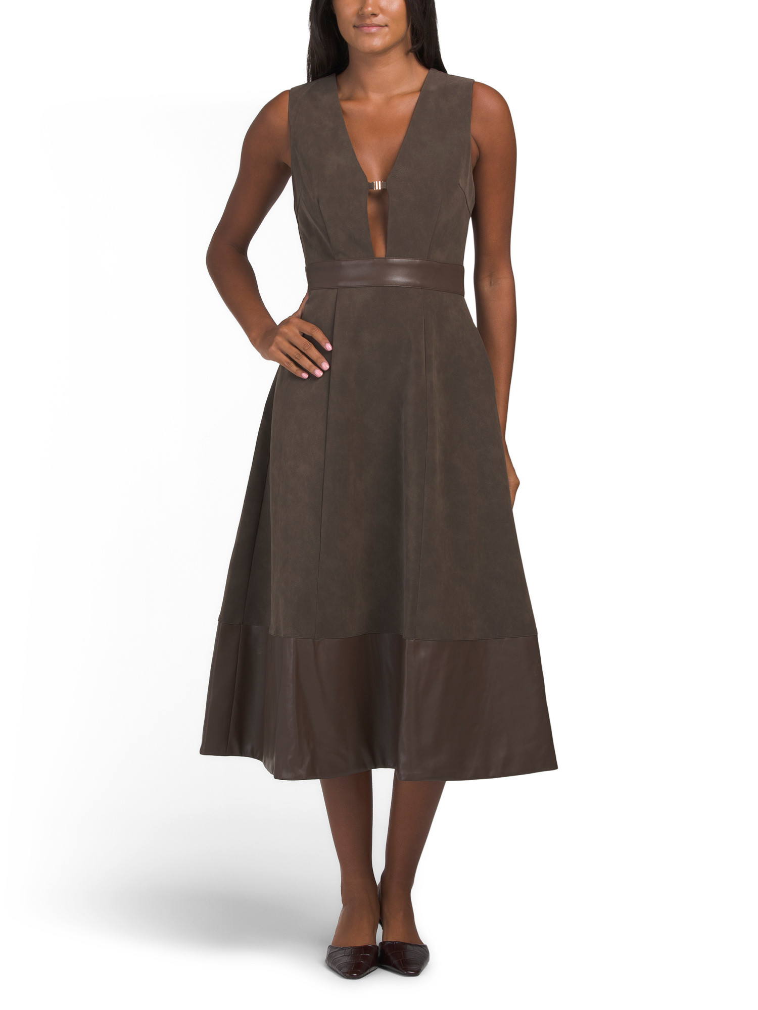 Miller Mixed Media Dress | TJ Maxx
