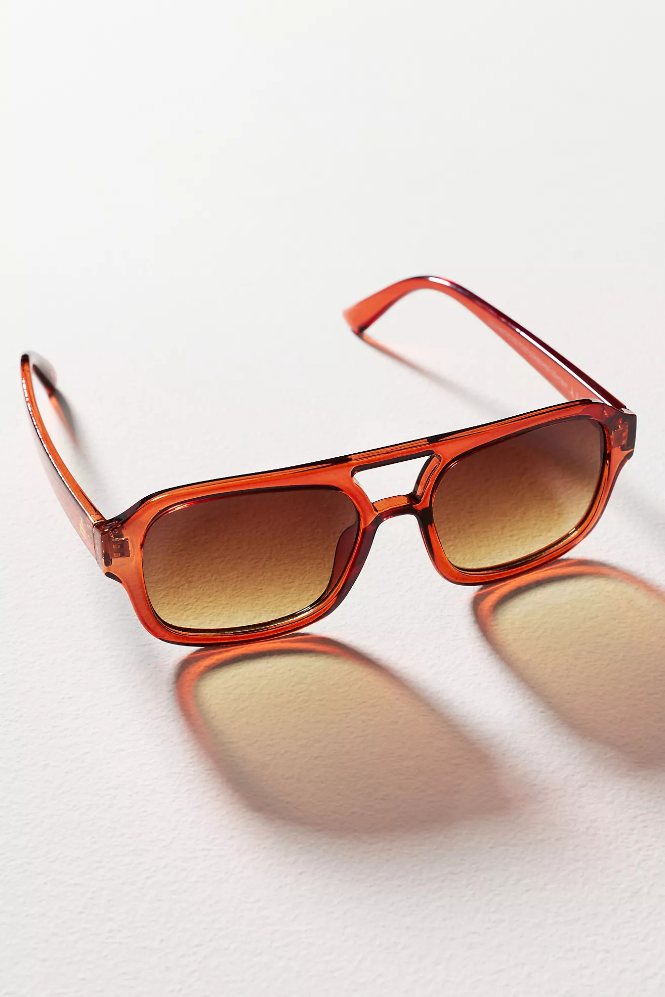 AIRE  Aquarius Translucent Aviator Sunglasses | Anthropologie (US)