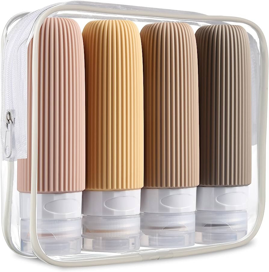 Mrsdry Travel Bottles for Toiletries, Tsa Approved 3oz Portable Travel Bottles, BPA Free Leak Pro... | Amazon (US)