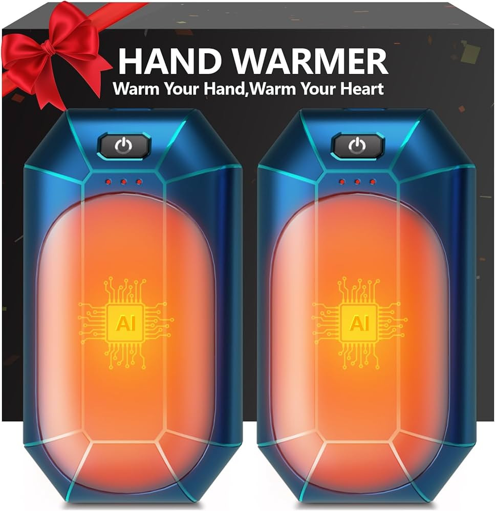 AI Hand Warmers Rechargeable 2 Pack,Portable Electric Hand Warmer Reusable,AI Smart Chip Hand War... | Amazon (US)