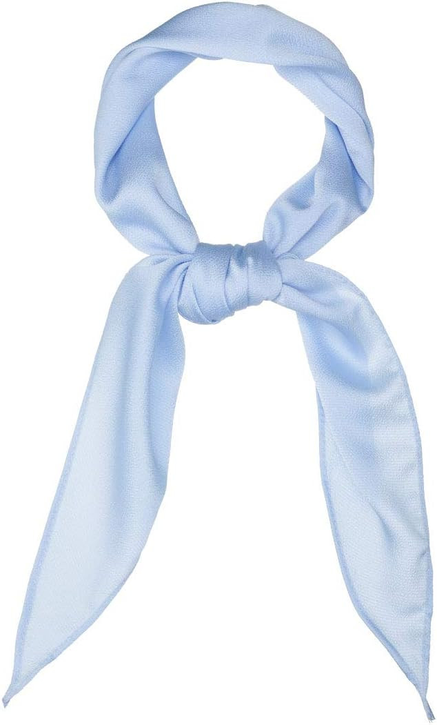 Allegra K Solid Color Rhombus Neck Scarf Scarves Skinny Long Neckerchief for Women | Amazon (US)