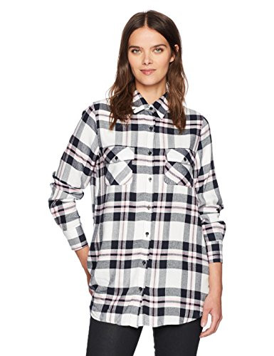 BB Dakota Women's Forest Plaid Pocket Button Down Shirt | Amazon (US)