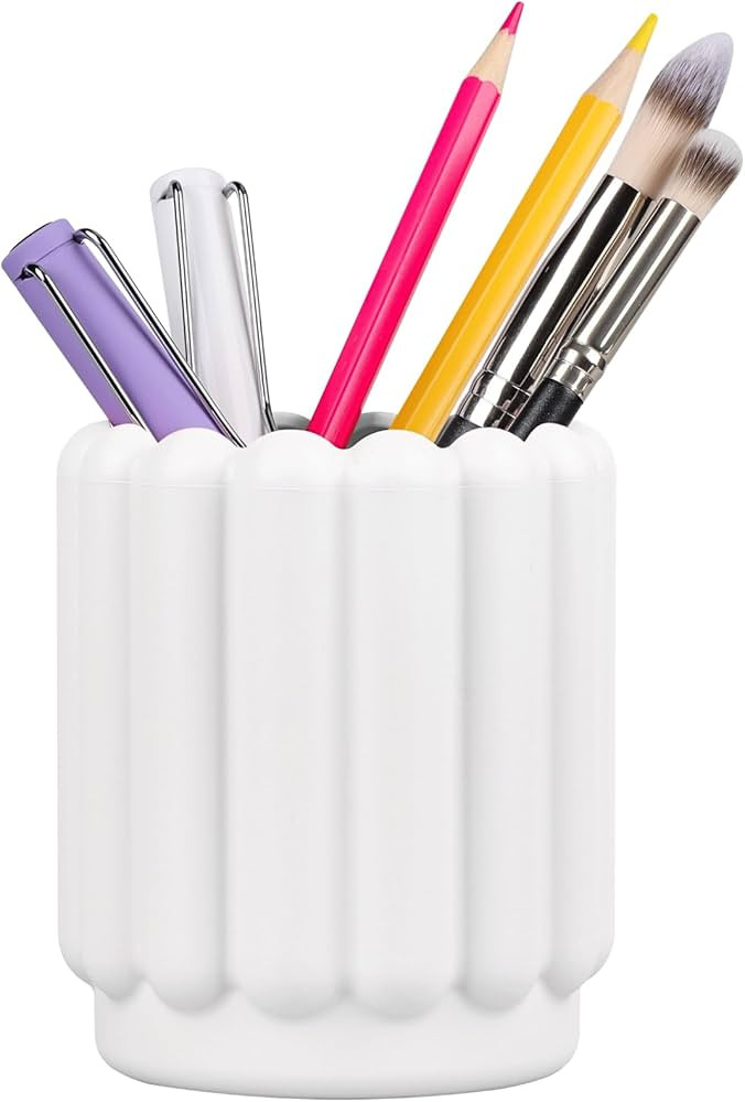 Silicone Pen Holder, Pencil Holder Cute Pens Cup for Desk for Kids Office Decor Desk Accessories ... | Amazon (US)