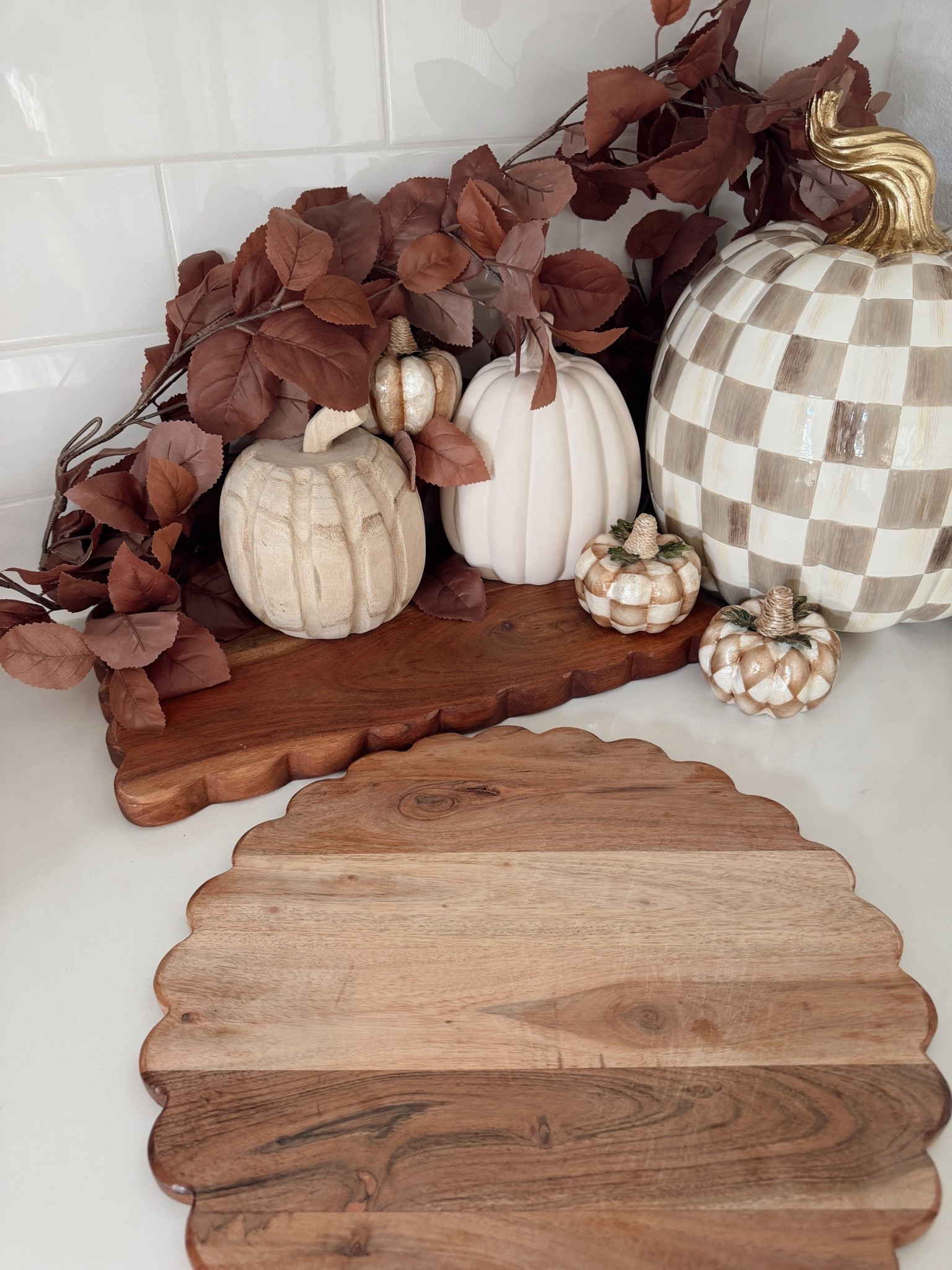 Scallop cutting boards we love on sale! You can use these as serveware and decor, too! Perfect for kitchen decor or fall decor.

#LTKHome #LTKSaleAlert