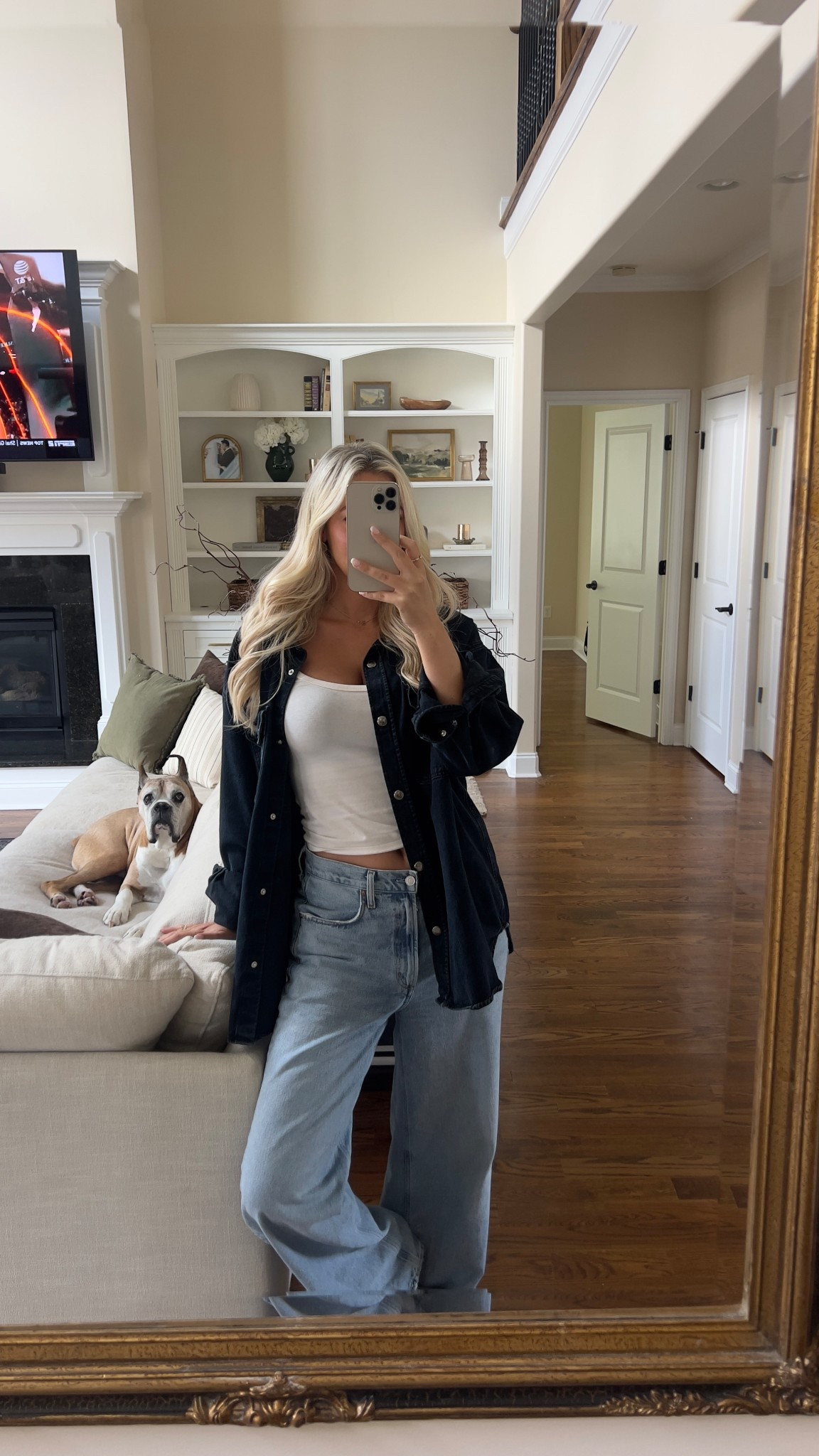 Denim + denim 🦋

Jeans, baggy jeans, denim, low rise jeans, AGOLDE 

#LTKSeasonal #LTKStyleTip #LTKHome