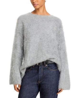 Drop Shoulder Brushed Cashmere Sweater | Bloomingdale's (US)