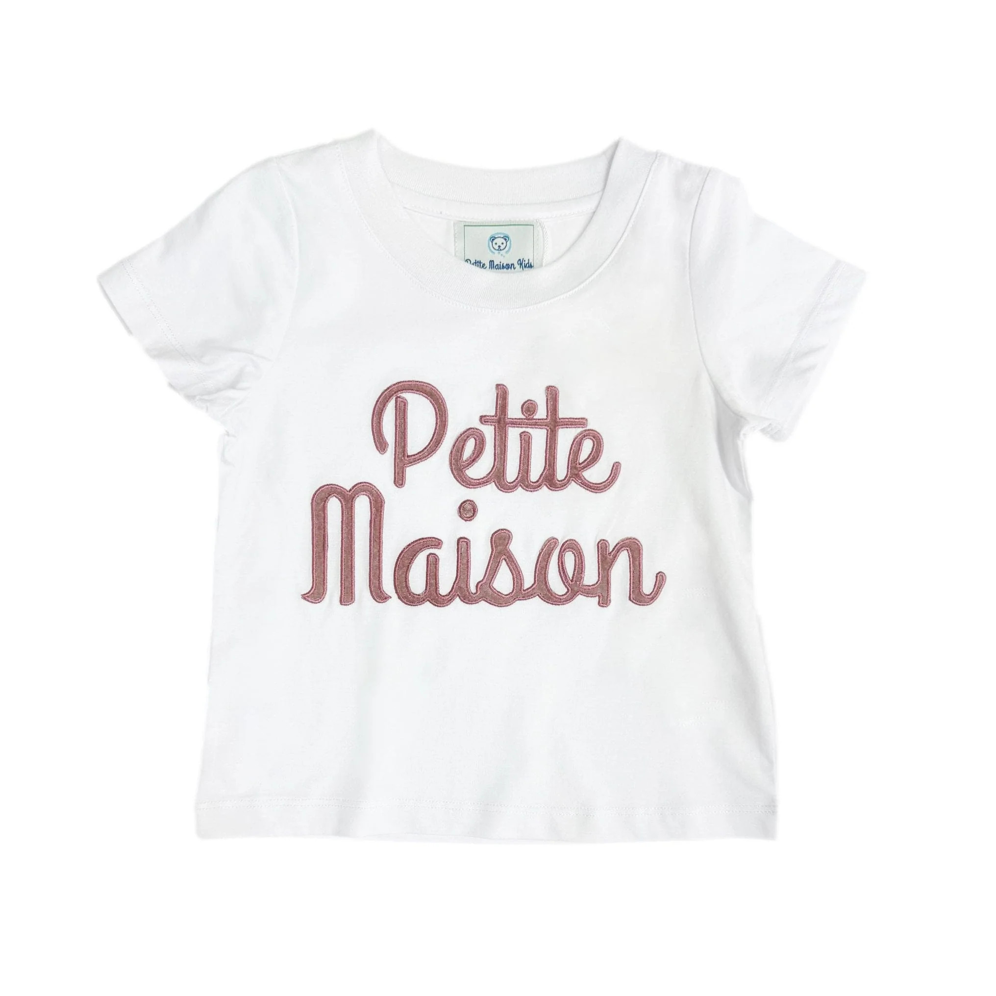 Petite Maison Pink Logo Pima Cotton T-Shirt | petite maison kids