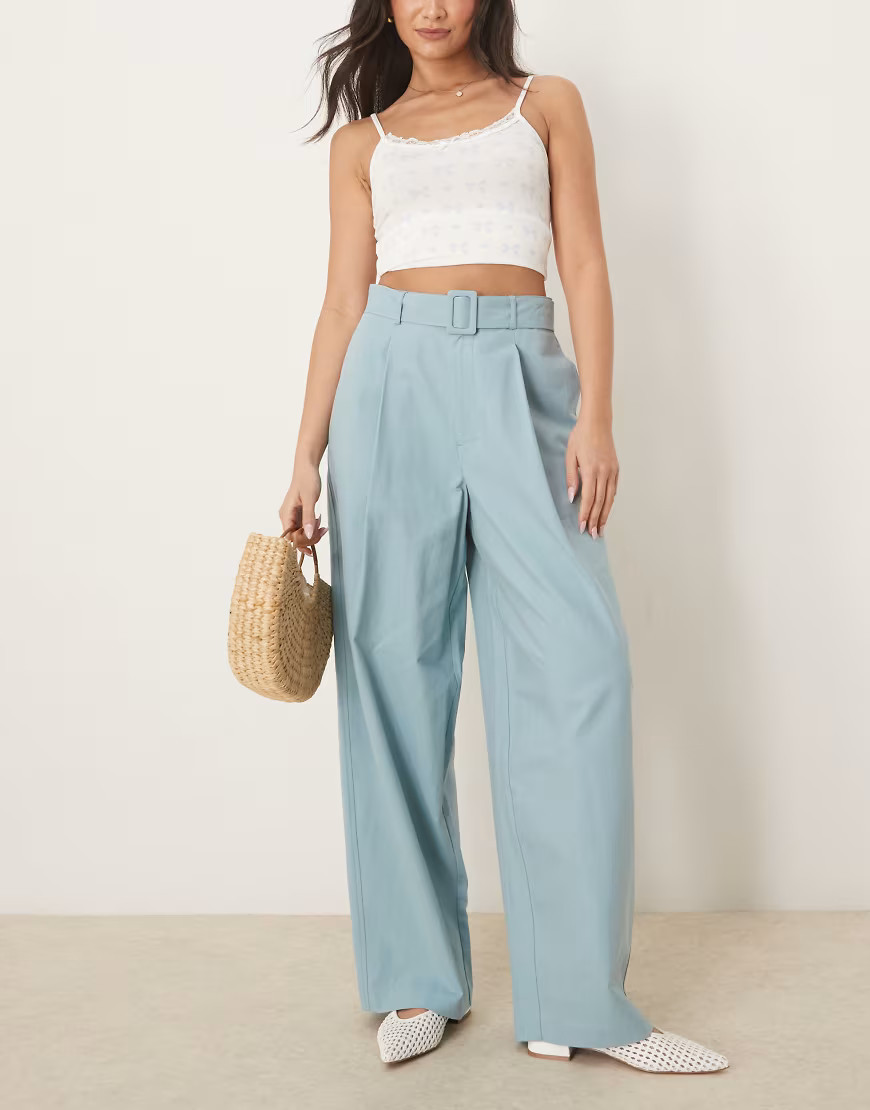 ASOS DESIGN – Schlichte Ballonhose in Türkis-Blau | ASOS (Global)