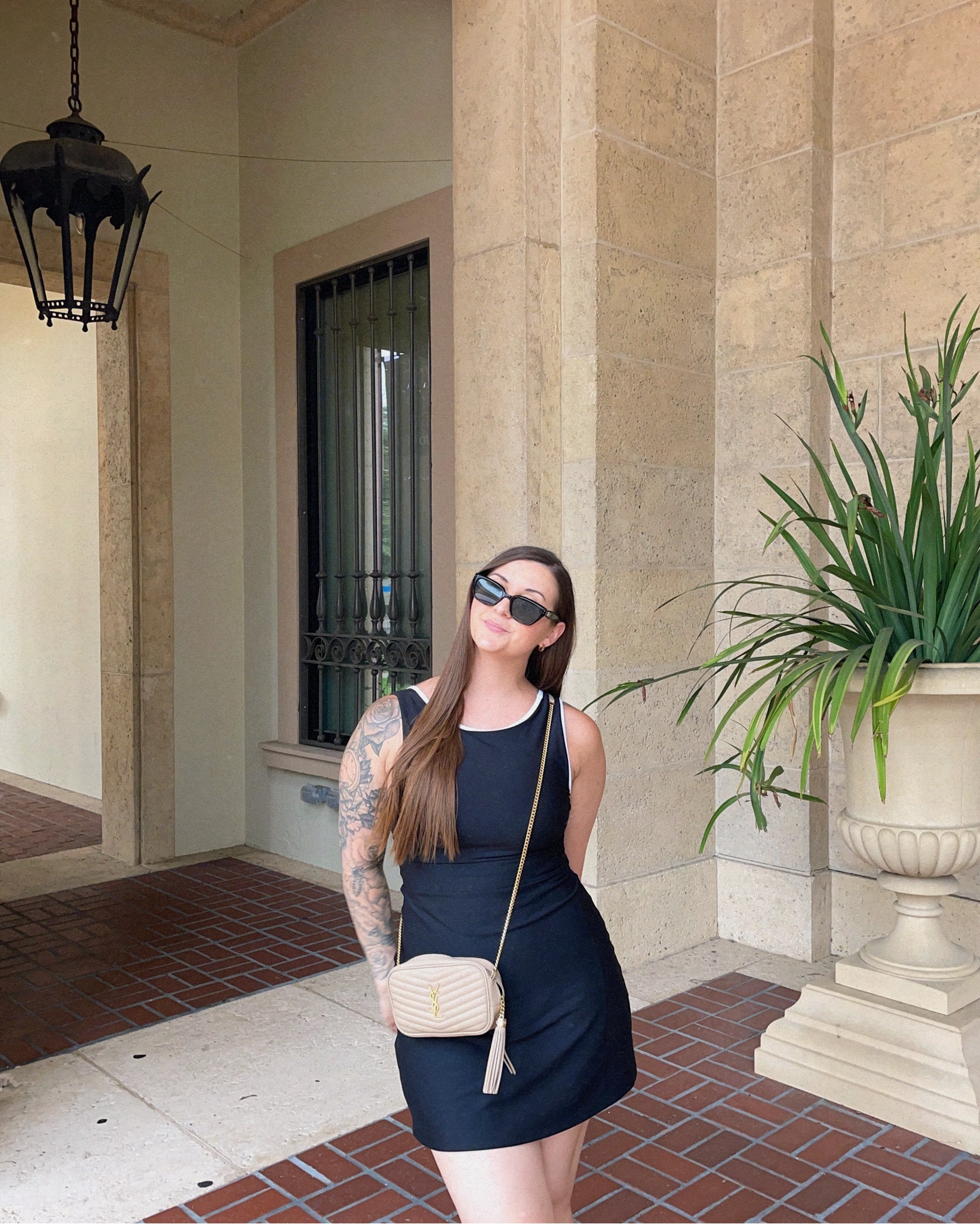 Chic high-neck mini dress romper. Perfect for a hot summer day or a game of tennis 🤍 wearing a size medium.

Athleisure. Old money. Casual dress. Little black dress. 



#LTKActive #LTKFindsUnder100 #LTKStyleTip