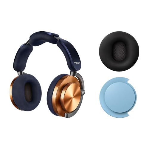 Bundle - Dyson OnTrac™ Over Ear Wireless Headphones in CNC Copper with Dark Iron Ear Cushions + Ceramic Blue Ear Caps - Noise Cancelling, Up to 55 Hours Battery Life(2), Customizable | Amazon (US)