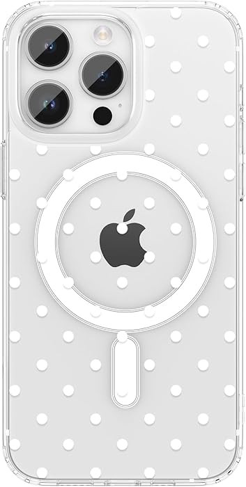 ZTOFERA Magnetic for iPhone 16 Pro Case,Cute Polka Dot Phone Case Aesthetic Striped Clear Trendy ... | Amazon (US)