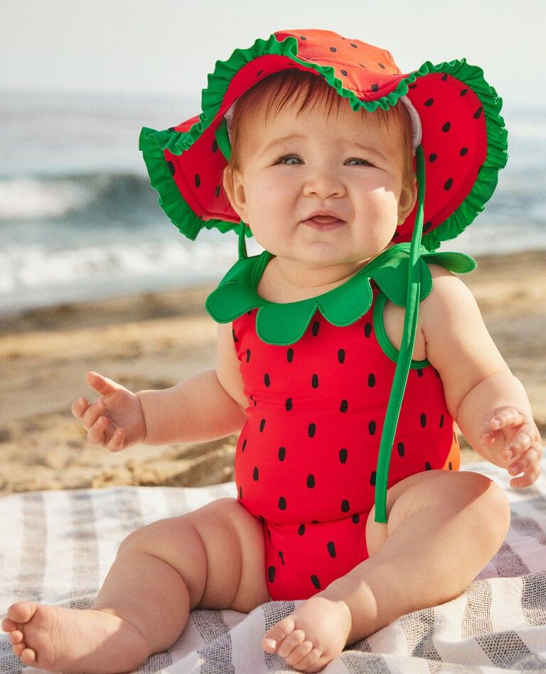 Baby One Piece Swimsuit & Sun Hat Set | Hanna Andersson