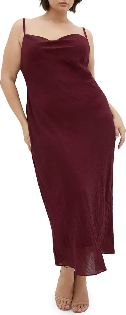 Kyra Crinkle Sateen Slipdress | Nordstrom