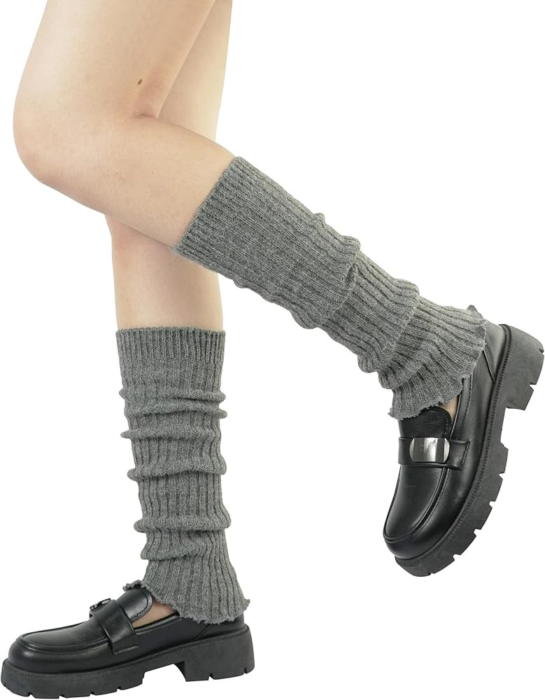 BomKinta Leg Warmers for Women - Soft Fashion Knit Calf Accessories - Cute 80s Ruffle Leg Sleeves... | Amazon (US)