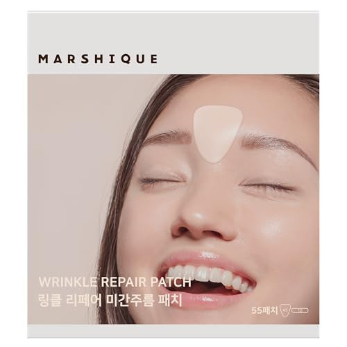 Marshique Wrinkle Repair Patches for Frown Lines Eleven Lines - Between the Eyes Wrinkle Patches Non invasive Wrinkle Smoothers for Face Wrinkles - Face Wrinkle Pad- Korea Beauty Face Treatment | Amazon (US)