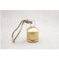 Gold Bell, Christmas Holiday Decor, Vintage Wedding Farmhouse Brass Gold Ornament, Handmade Rustic Bell | Etsy (US)