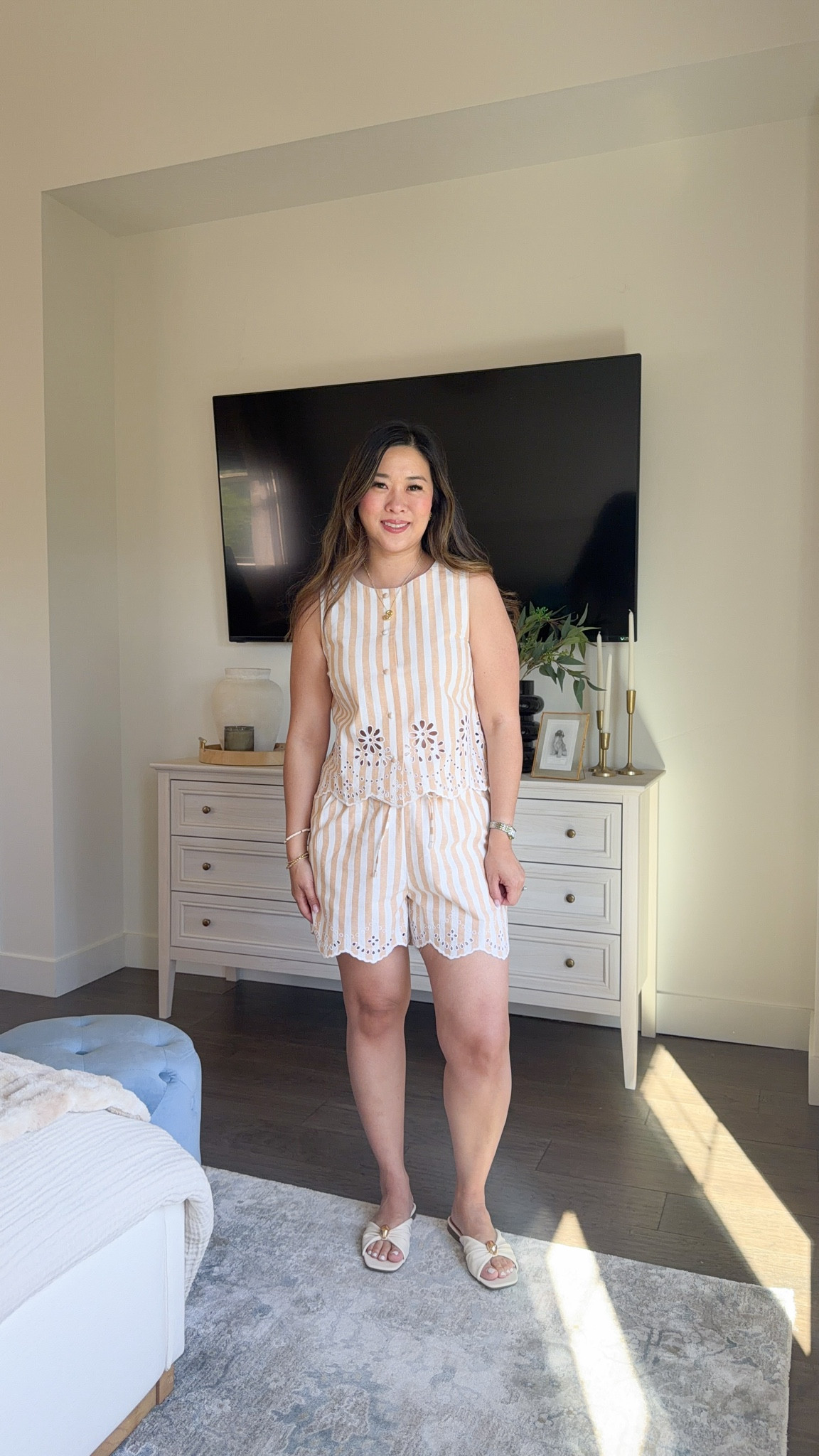 Macys summer outfit // matching set 

Striped Tank: S Shorts: M

#LTKootd #LTKSeasonal #LTKPetite