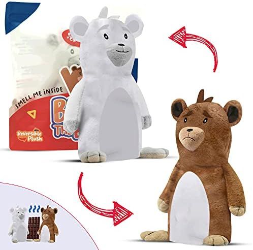 Reversible Toy Plushie Girls & Boys Toys, Stuffed Animal Mood Plush Bear, Double-Sided Flip Help ... | Amazon (US)