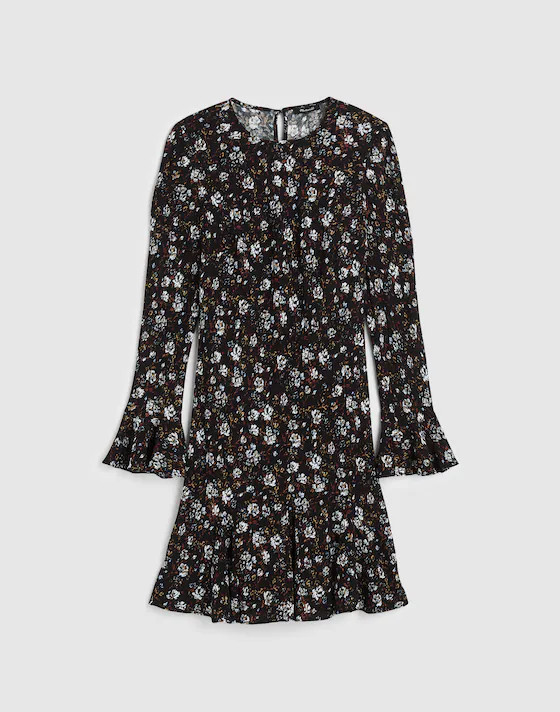 Long-Sleeve A-Line Mini Dress | Madewell