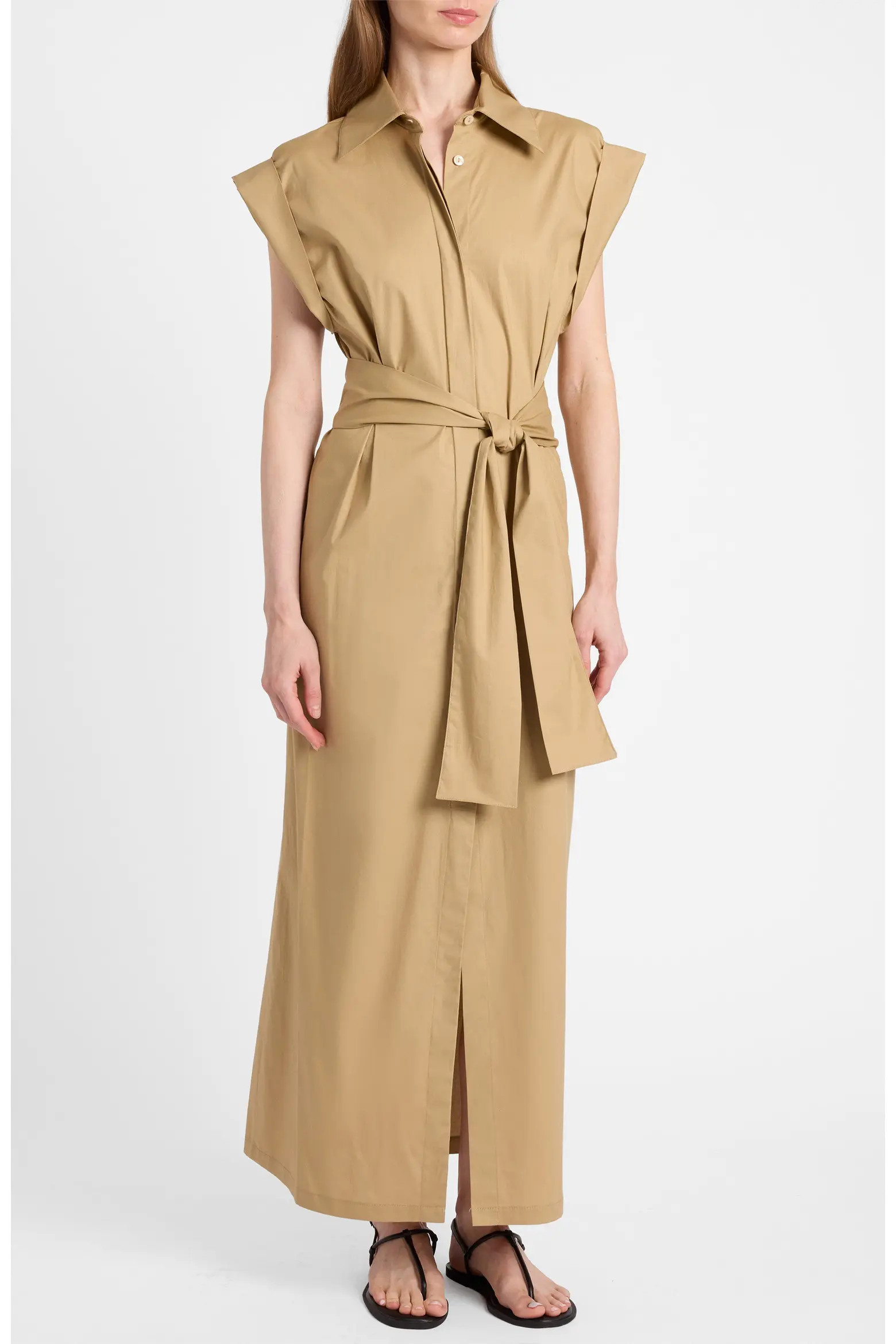 Santorelli Nisa Cap Sleeve Poplin Shirt Dress (Women) | Nordstrom | Nordstrom