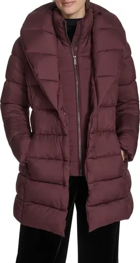 Kenneth Cole New York Water Resistant Pillow Collar Puffer Coat | Nordstrom | Nordstrom