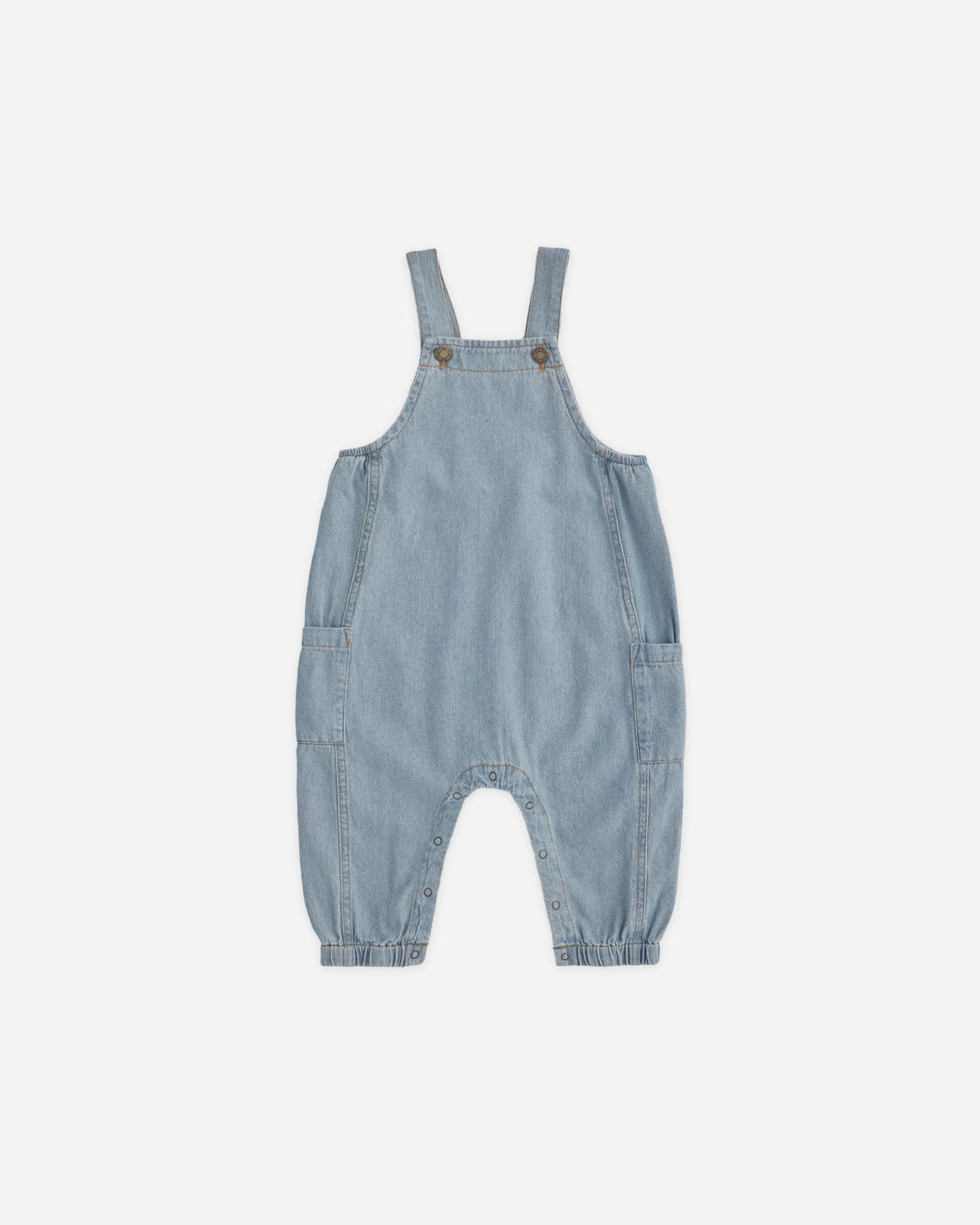 Cargo Baby Overall Washed Blue | Rylee + Cru