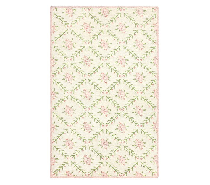 Rose Trellis Rug | Pottery Barn Kids
