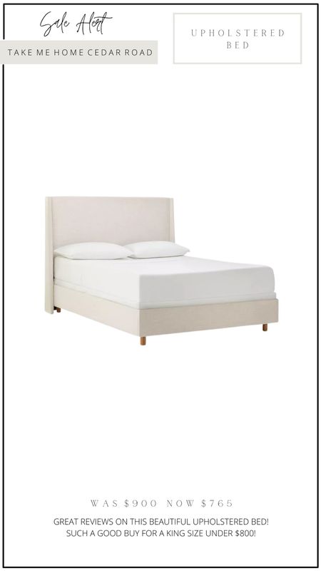 SALE ALERT 

Great reviews on this upholstered bed and it’s on sale for under $800 for a king size! 

Upholstered bed, bed, king bed, target, bedroom 

#LTKhome #LTKFind #LTKsalealert