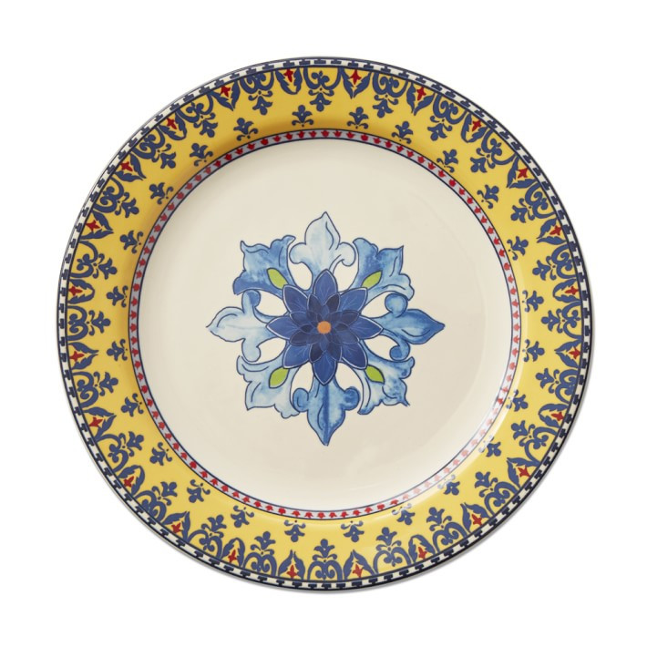 Sicily Dinner Plates, Yellow Rim | Williams-Sonoma