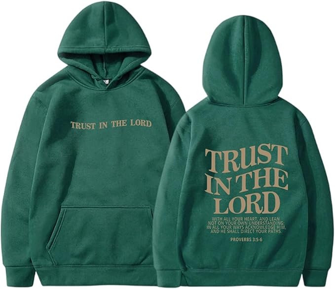 Trust In The Lord Christian Graphic Hoodies Trendy Shape Printed Fall Outfit With Pocket Oversize... | Amazon (US)
