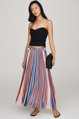 Sheer Pleated Maxi Skirt | Anthropologie (US)