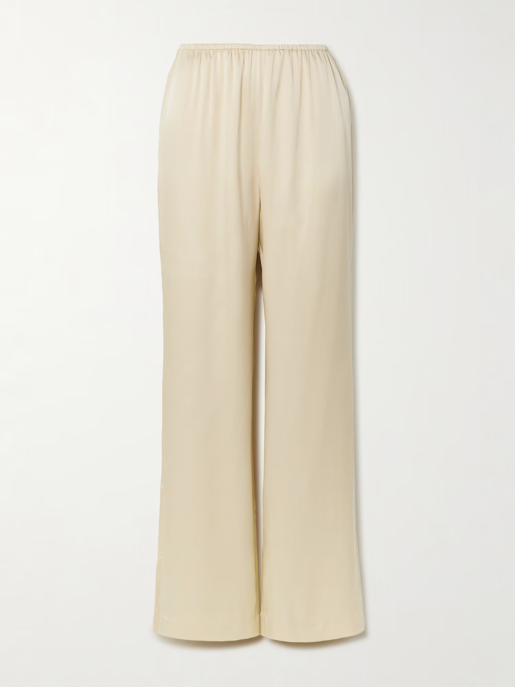 Aden silk-blend charmeuse wide-leg pants | NET-A-PORTER (US)