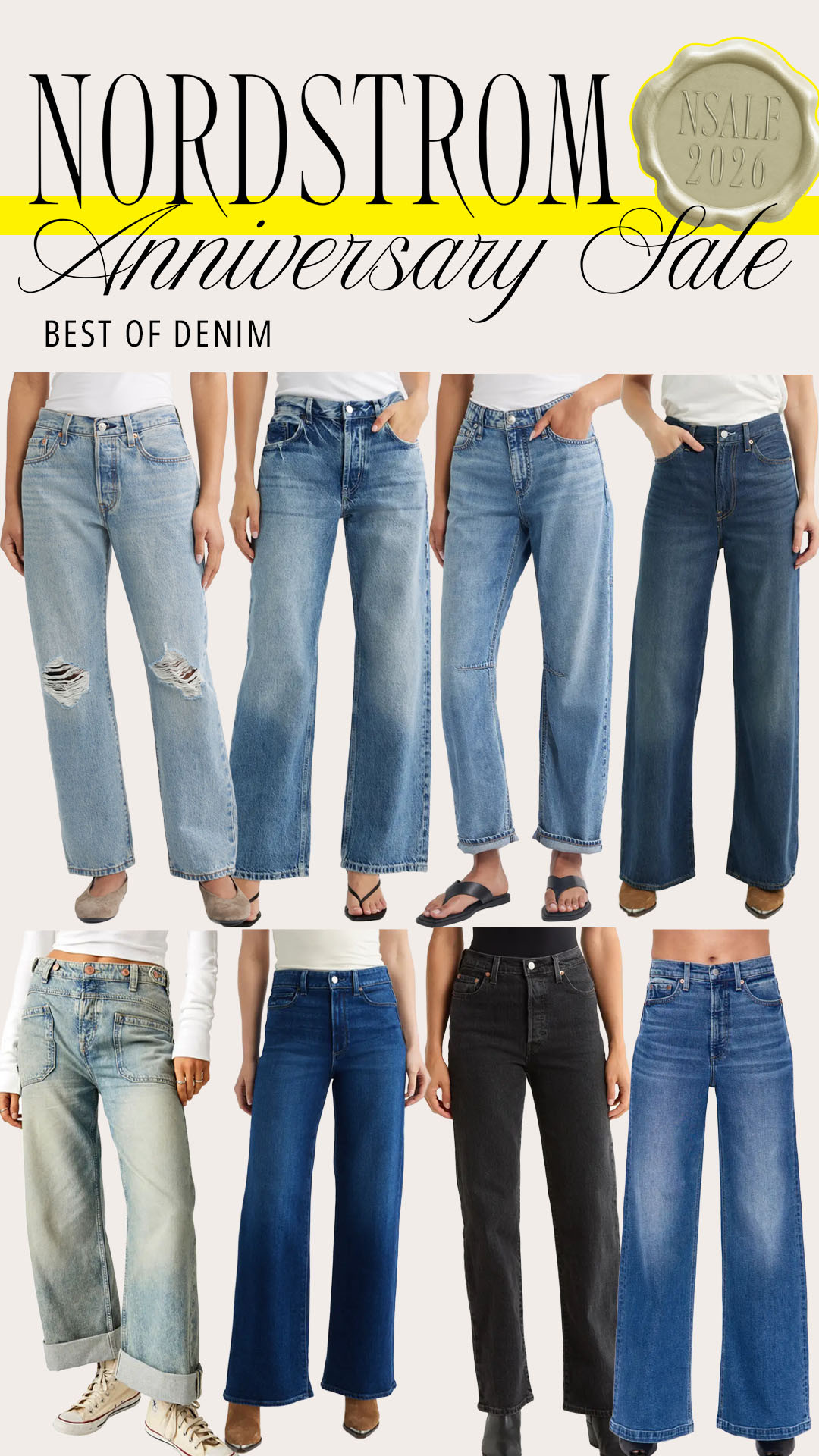 Nsale 2026 | Nordstrom Anniversary Sale 2026 | Nordstrom Sale | Denim | Jeans

#LTKSeasonal #LTKSaleAlert