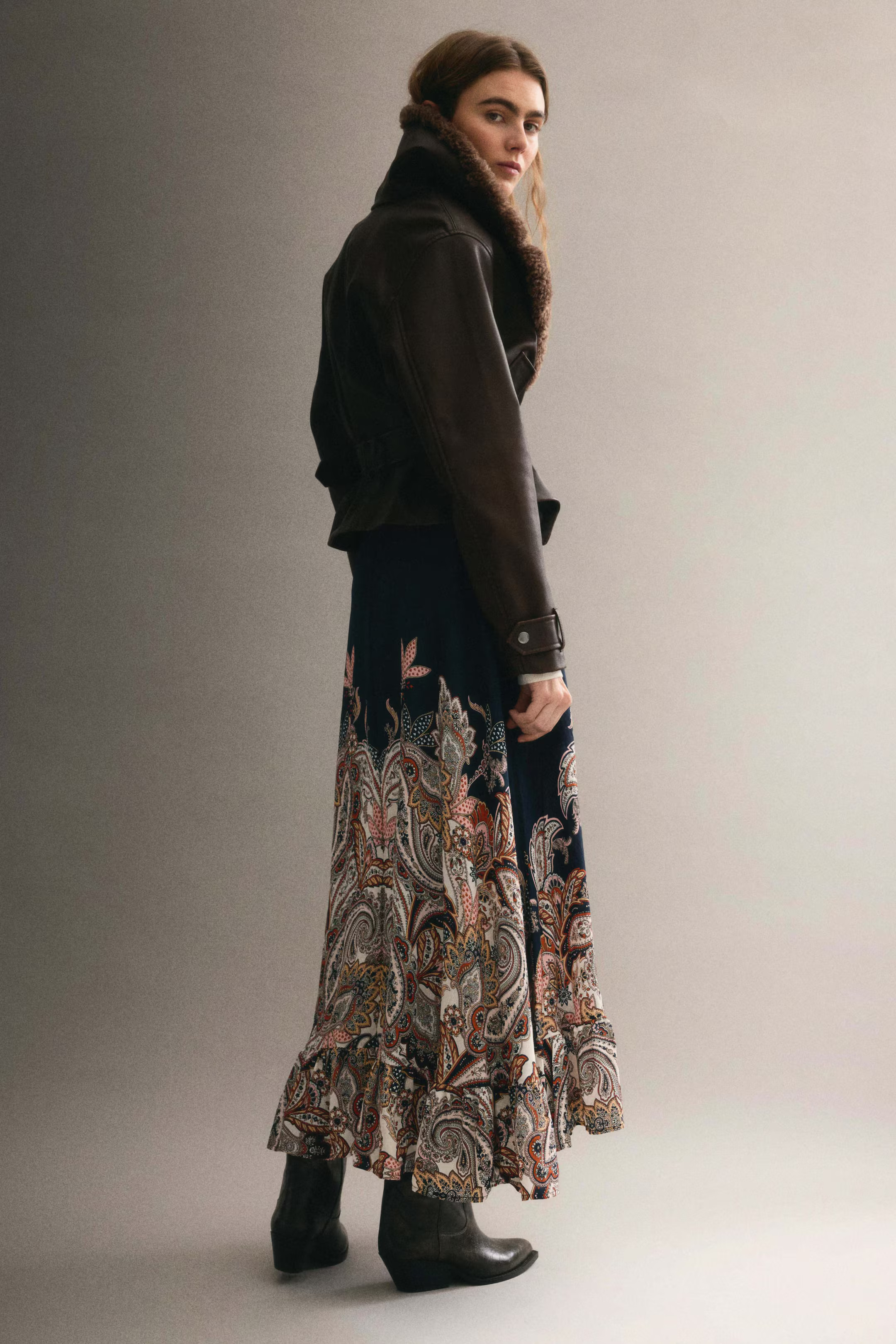 Ruffle-Trimmed Maxi Skirt | H&M (US + CA)