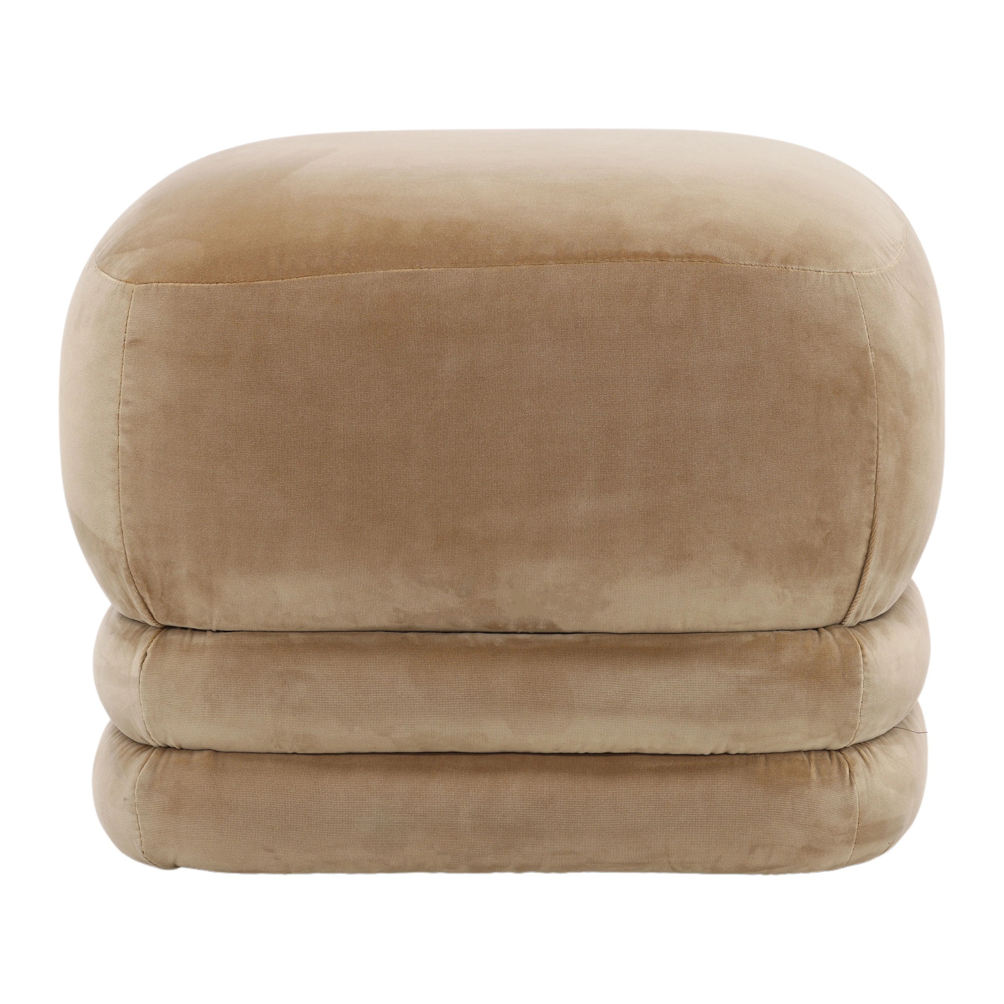 Maeva Upholstered Ottoman, Camel | Wayfair North America