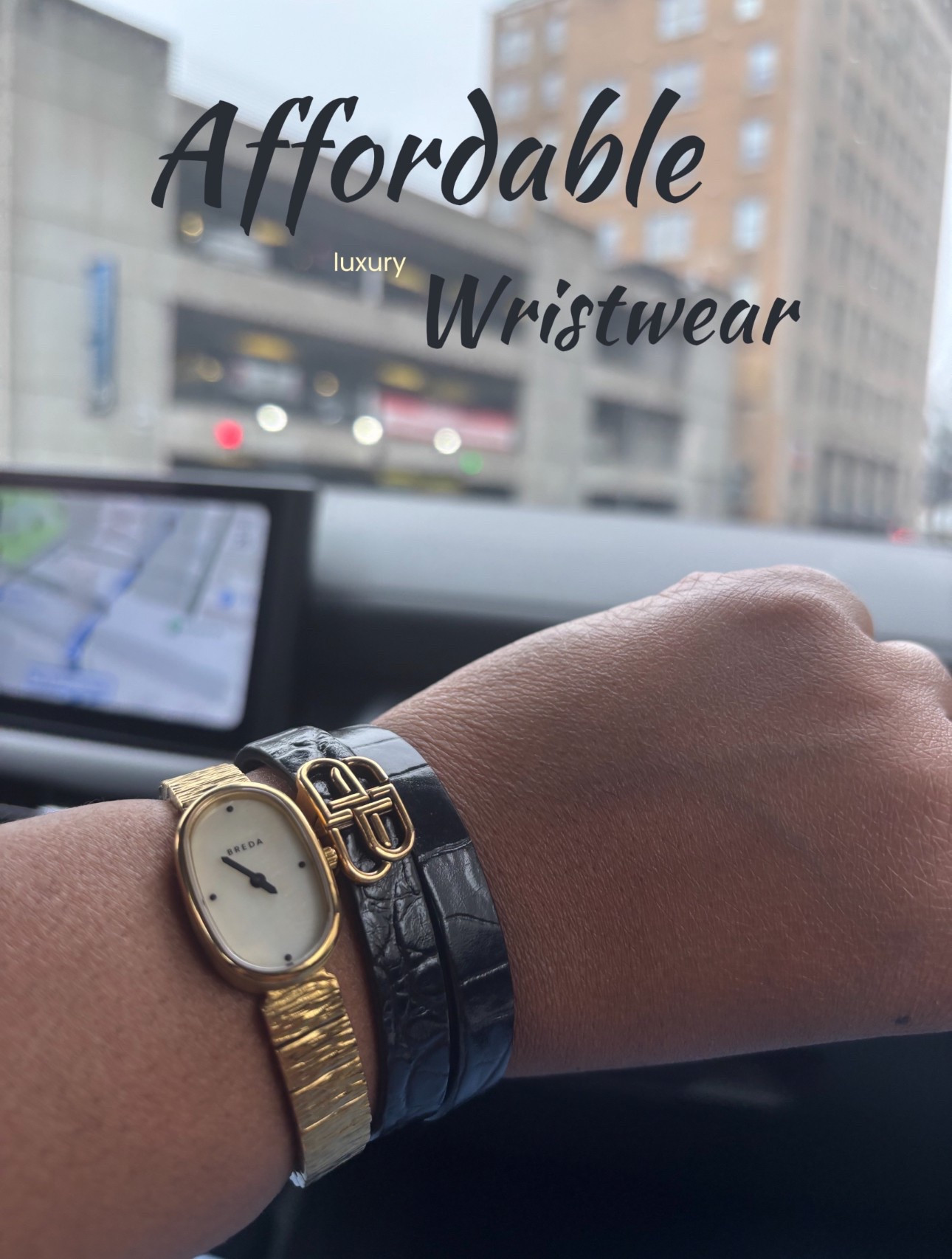 Timeless, but make it stylish.

I’ve been wearing this gold BREDA watch on repeat, and honestly? It never misses.
The oval face. The textured band. The vintage-inspired gold finish. It’s giving soft luxury without the luxury price tag.

I love stacking it with my black wrap bracelet—it’s my go-to combo for an effortlessly elevated everyday look. Whether I’m running errands, on Zoom, or just riding shotgun with vibes… this wrist stack always adds the finishing touch.

Style tip: Layer your watch with a sleek leather or chain bracelet to instantly upgrade your wrist game.

I’ve had mine for months and it still looks brand new. I linked it below. 

Tap to shop if you’re building your “Rich Auntie” jewelry stack or just need that one classic piece to wear on repeat. You deserve accessories that show up like you do.

Trending now on LTK:
• Gold watches under $200
• Everyday luxury accessories
• Classic timepieces for women
• Workwear jewelry finds
• Affordable wrist stacks that pop

#BREDAWatch #EverydayJewelry #GoldAccessories #WristStackGoals #TimelessStyle #ChicAndOnTime #SoftLuxury #RichAuntieVibes #LuxuryOnABudget #LTKJewelry #JewelryInspo #WatchGoals

#LTKWorkwear #LTKGiftGuide #LTKStyleTip