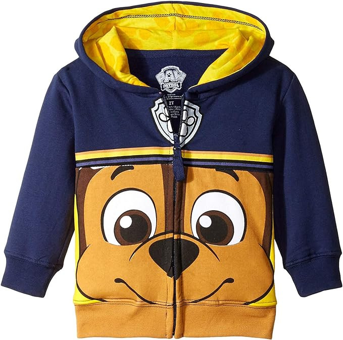 Nickelodeon Boys' Paw Patrol Character Big Face Zip-up Hoodies | Amazon (US)