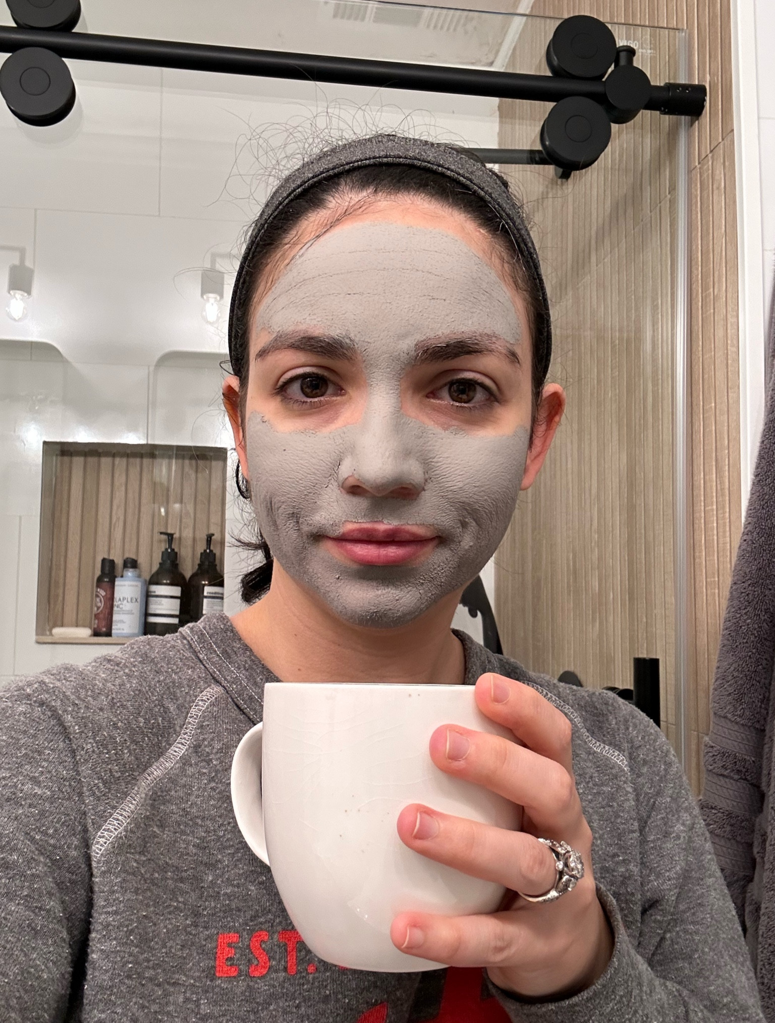 Starting the day with a clay mask and cup of tea ☕️ 

#LTKbeauty