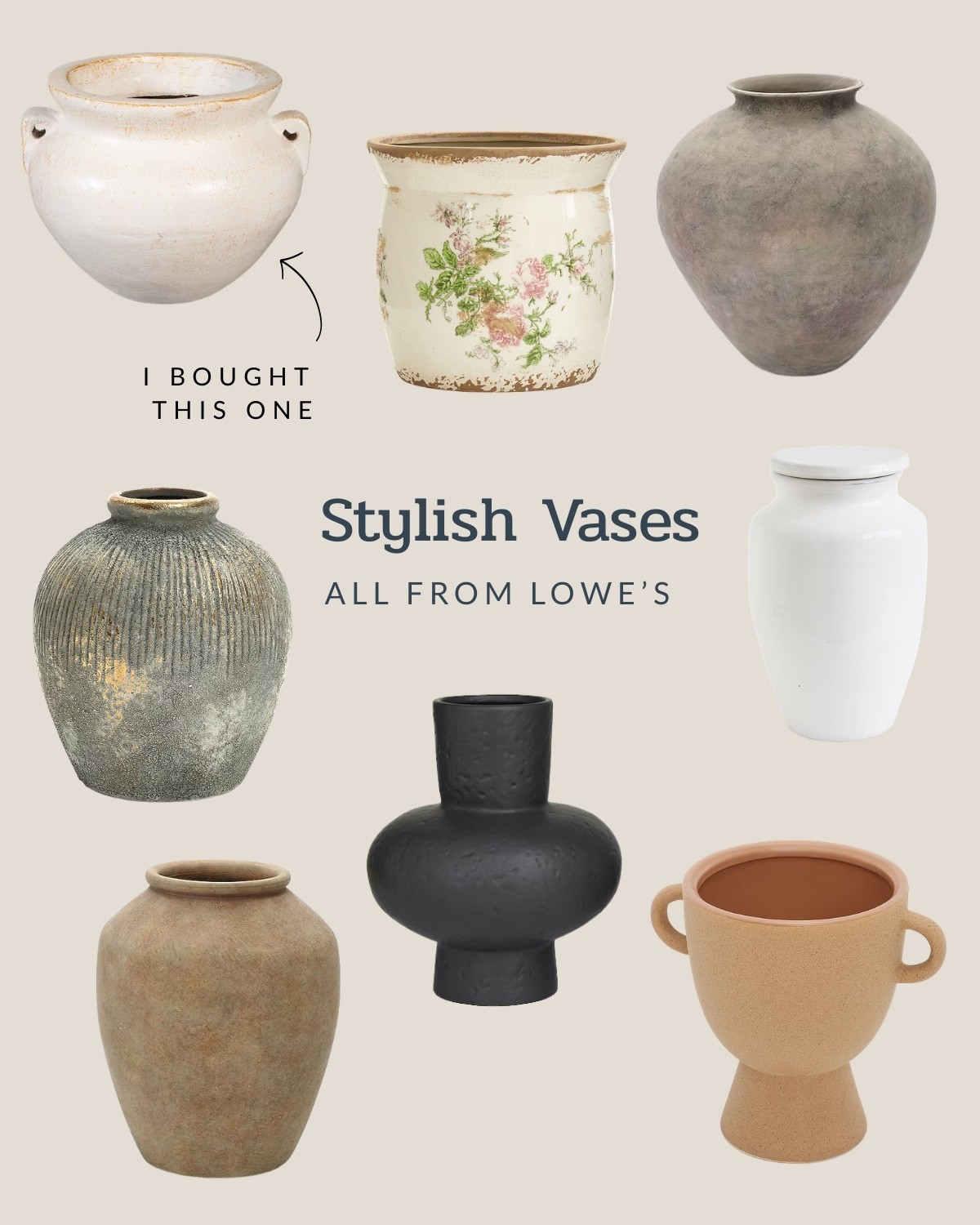 My dining table was begging for a new vase and spring stems. @lowes has so many gorgeous options #ad #lowespartner 

#LTKSaleAlert #LTKSpringSale #LTKHome