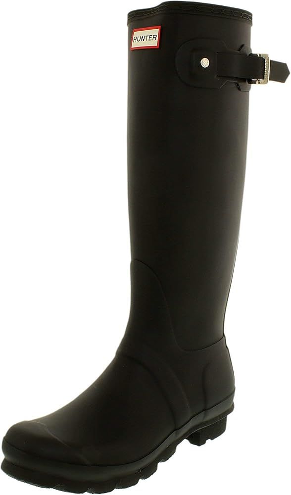 Amazon.com | Hunter Women's Original Tall Black Rain Boots - 9 B(M) US | Rain Footwear | Amazon (US)
