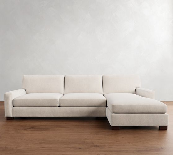 Turner Square Arm Chaise Sectional (103"–128") | Pottery Barn (US)