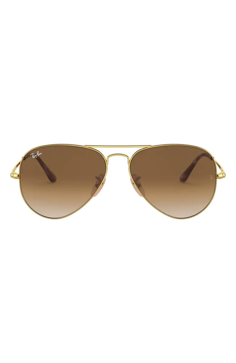 Aviator Metal II 58mm Gradient Pilot Sunglasses | Nordstrom