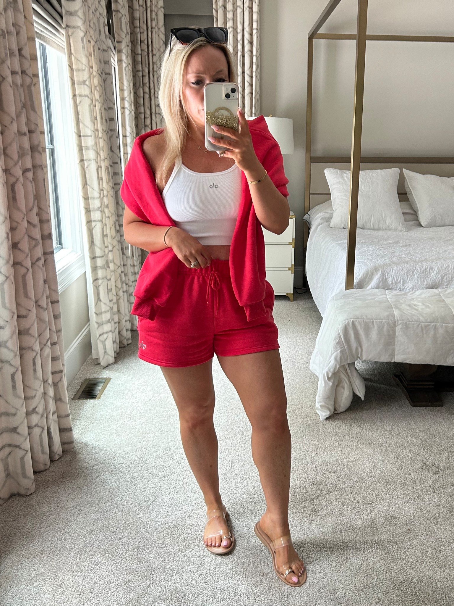 I’ll be wearing this on repeat all summer. Wearing a Small in everything for reference. #aloyoga 

#LTKPetite #LTKOver40 #LTKActive