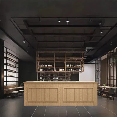 94.48-Inch Multifunctional Bar Cabinet with Stemware Rack, Lockable Drawer, Storage Shelves and Display | Wayfair North America