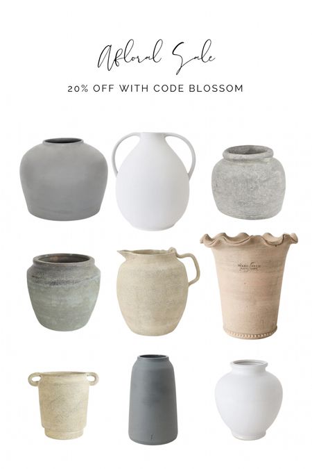 20% off vases at Afloral with code BLOSSOM!
Spring home decor
Affordable home decor 

#LTKunder100 #LTKhome #LTKsalealert